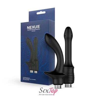 Набор насадок для анального душа Nexus BEGINNER Shower Douche Duo Kit - Black SO9857 фото