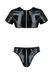 Комплект мужского белья под латекс Passion 057 Set Peter XXL/XXXL Black, кроп-топ, стринги SO7635 фото 3