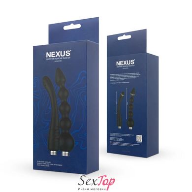 Набор насадок для анального душа Nexus ADVANCED Shower Douche Duo Kit - Black SO9858 фото