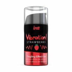 Жидкий вибратор Intt Vibration Strawberry (15 мл) (без упаковки!!!) SO2921-R фото