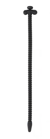 Силіконовий стимулятор уретрі із пробкою Silicone Hollow Urethral Catheter Dilator - фото товару 1