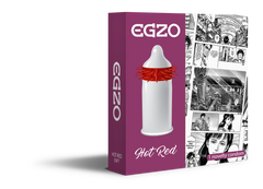 Насадка на член EGZO Hot Red (презерватив з вусиками) SO2014 фото