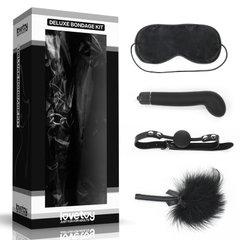 Набор для сексуальных бдсм игр Deluxe Bondage Kit (маска, g-вибратор, кляп, тиклер) IXI40359 фото
