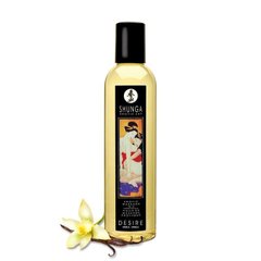 Масажне масло Shunga Desire - Vanilla (250 мл) натуральне зволожуючий SO2870 фото