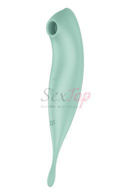 Смарт-вибратор для клитора с вакуумной стимуляцией Satisfyer Twirling Pro+ Mint,  - 3