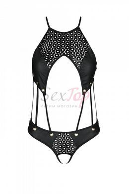 Распродажа!!! Боди из эко-кожи с ремешками и перфорацией Tamaris Body black L/XL &mdash; Passion, Черный - 8