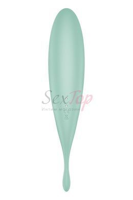 Смарт-вибратор для клитора с вакуумной стимуляцией Satisfyer Twirling Pro+ Mint,  - 5