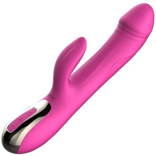 Вибратор-пульсатор Leten Automatical Thrusting Vibrator с подогревом, перезаряжаемый, 10 режимов - SO2128