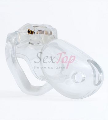 Пояс верности мужской прозрачный пластик Bdsm4u V3 nano &mdash;  фото товара 2