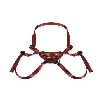 Трусики для страпона Liebe Seele Wine Red Strap-on Harness,  - 1