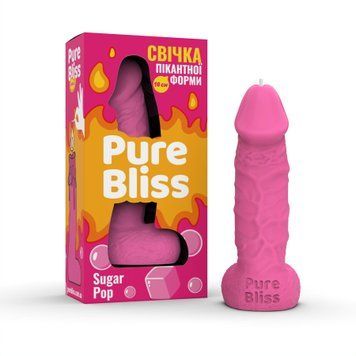 Ароматна свічка пікантної форми Pure Bliss Pink Sugar Pop (Жуйка) 18 см,  - 1