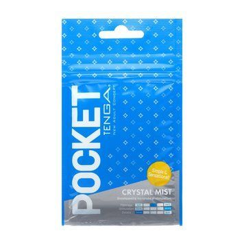 Мастурбатор TENGA Pocket Crystal Mist, Білий - 1