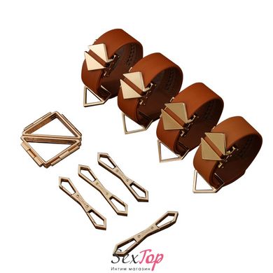 Набір для зв'язування LOCKINK Hogtie Set - Brown - SX0840