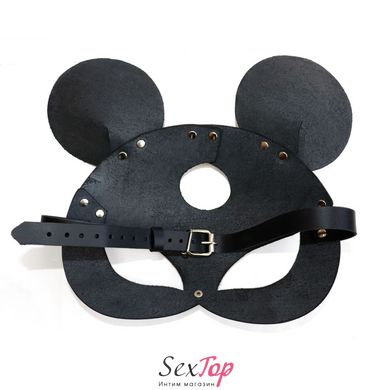 Шкіряна маска мишки Art of Sex - Mouse Mask, колір Чорний SO9649 фото