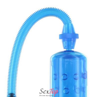 Вакуумная помпа XLsucker Penis Pump Blue для члена длиной до 18см, диаметр до 4см E22147 фото