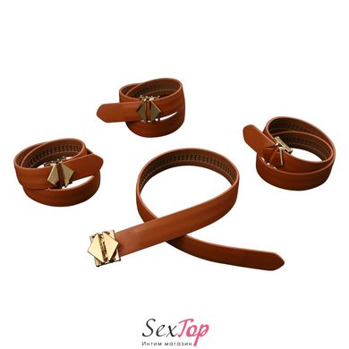 Набор для связывания LOCKINK Hogtie Set - Brown - SX0840