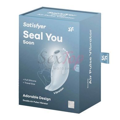 Вакуумний кліторальний стимулятор з вібрацією Satisfyer Seal You Soon, 2 незалежні мотори - фото товару 7