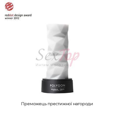 Мастурбатор Tenga 3D Polygon, очень нежный, из антибактериального эластомера с серебром &mdash;  фото товара 3