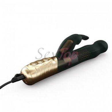 Вібратор-кролик Dorcel Baby Rabbit Gold 2.0 з перлинним масажем і головкою, що обертається - фото товару 2