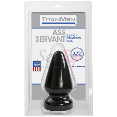 Пробка для фистинга Doc Johnson Titanmen Tools - Butt Plug 3.75 Inch Ass Servant, диаметр 9,4см &mdash;  фото товара 2
