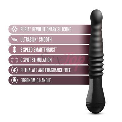 Пульсатор Temptasia by Blush - Lazarus Thrusting Dildo - Black &mdash;  фото товара 2