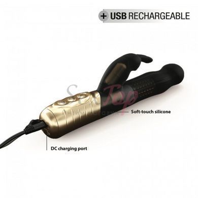 Вібратор-кролик Dorcel Baby Rabbit Gold 2.0 з перлинним масажем і головкою, що обертається - фото товару 5