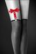 Гартер на ногу Bijoux Pour Toi - WITH BOW Red, сексуальна підв'язка з бантиком, екошкіра SO2221 фото 1