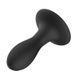 Анальная пробка ребристая силиконовая черного цвета Cnt Nubby &mdash; фото 6 из 7