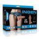 Ременной вибрострапон реалистичный на присоске телесного цвета Lovetoy Vibrating Enhanced Strap on Set трусы XS/S/M &mdash; фото 1 из 13