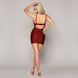 Эротическое бордовое платье, One Size Red SO3654 фото 2