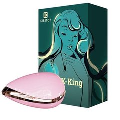 Вакуумный стимулятор с виброязычком KisToy K-King Pink SO4082 фото