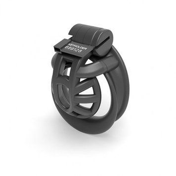 Устройство целомудрия двойное мужское черного цвета Bdsm4u Super Light Ring Z &mdash;  фото товара 1