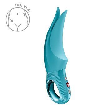 Вибратор для клитора Fun Factory VOLTA Aquamarine, гибкий двойной кончик,  - 1