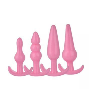 Набір анальних пробок Pink, Рожевий - 1