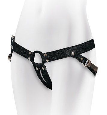 Джинсовые трусики для страпона Adrien Lastic - Lastic Strap-on &mdash;  фото товара 1
