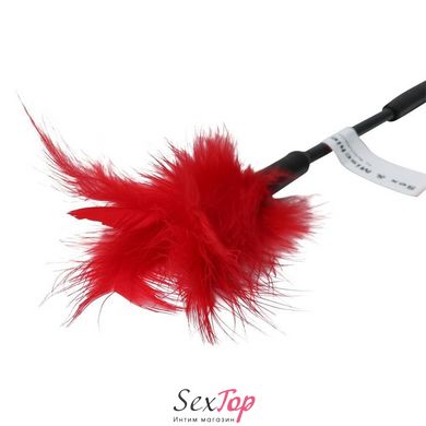 Метелочка-щекоталка Sex And Mischief - Feather Ticklers 7 inch Red, натуральные перья и пух SO2185 фото