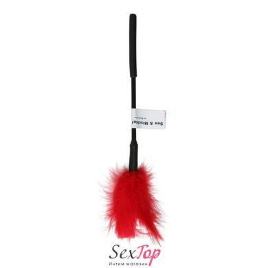 Мітелочкою-щекоталкі Sex And Mischief - Feather Ticklers 7 inch Red, натуральні пір'я і пух SO2185 фото