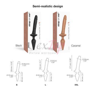 Анальная пробка с дилдо 2в1 Strap-On-Me SWITCH PLUG-IN REALISTIC DILDO &mdash;  фото товара 3
