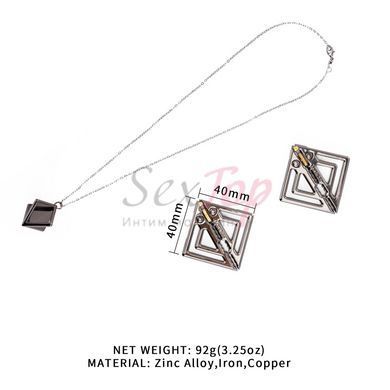 Затискачі для сосків з легкої підвіскою LOCKINK Adjustable Nipple Clamps with Light Pendant - Grey - фото товару 2