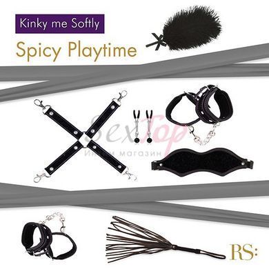Подарочный набор для BDSM RIANNE S - Kinky Me Softly Black: 8 предметов для удовольствия &mdash;  фото товара 2