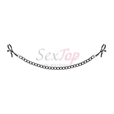 Затискачі для сосків Bedroom Fantasies Nipple Clamps with Chain - Black - фото товару 2