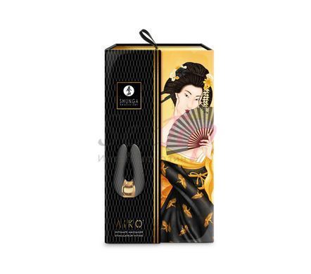 Вибратор для клитора Shunga Aiko Black, гибкие кончики &mdash;  фото товара 6
