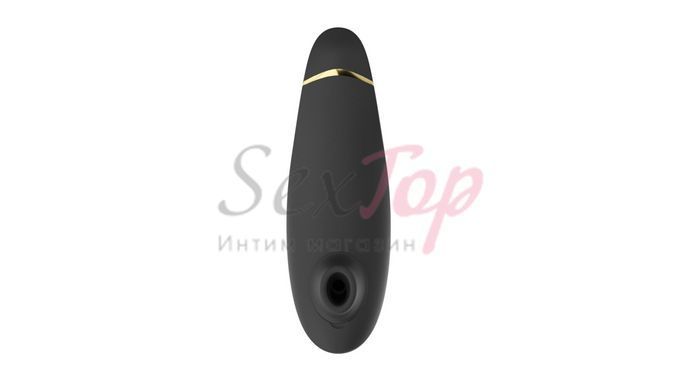 Вакуумний кліторальний стимулятор Womanizer Premium 2 - Black, функції Autopilot та Smart Silence - фото товару 2