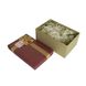 Подарункова коробка з бантом бордово-золота, L — 29,5×22,5×13 см SO8908 фото 1