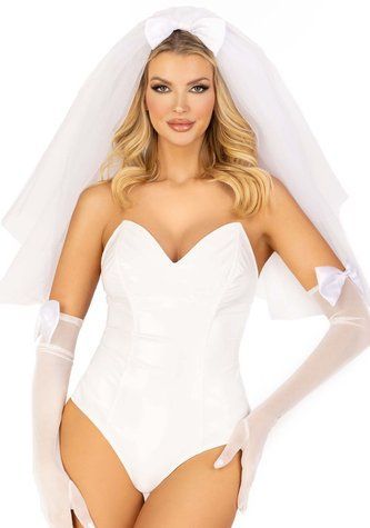 Фата нареченої Leg Avenue Tiered bridal veil O/S - фото товару 1