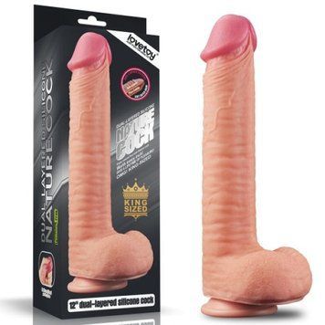 Фаллоимитатор на присоске реалистичный телесный Lovetoy, Телесный - 1