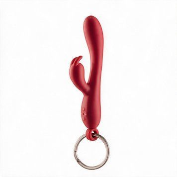 Брелок вибратор-кролик Diverty Sex Red &mdash;  фото товара 1