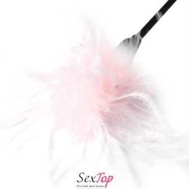 Метелочка 2-в-1 Sex And Mischief - Whip & Tickle Pink/White (щекоталка и шлепалка) SO2186 фото