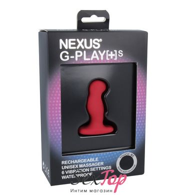 Вибромассажер простаты Nexus G-Play Plus S Red, макс диаметр 2,3 см, перезаряжаемый GPS003 фото