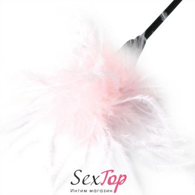 Метелочка 2-в-1 Sex And Mischief - Whip & Tickle Pink/White (щекоталка и шлепалка) SO2186 фото